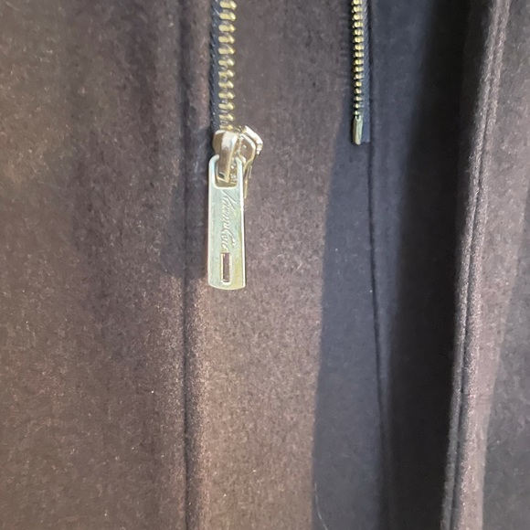 Kenneth Cole Asymmetrical Zip Belted Buckle/Wrap Jacket w/Gold Hardware. - Picture 11 of 14